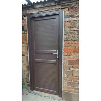 Brown pure aluminum alloy door courtyard door interior door storage room door full gusset bath thickened wear-resistant