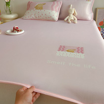 Summer mat 2024 new style student dormitory single and double ice silk mat machine washable baby air-conditioned soft mat