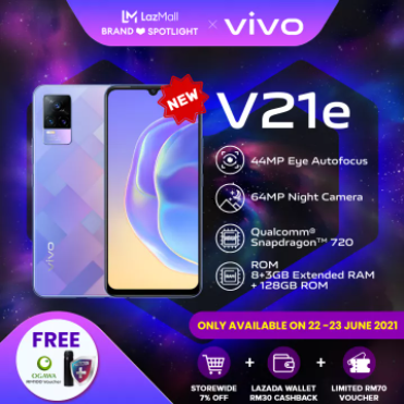 [New] vivo V21e | 8GB + 128GB