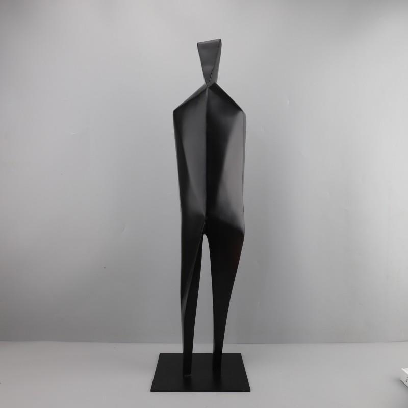 Nordic Creative Black Three-Dimensional Character Sculpture Resin Ornament for Living Room Tv Cabinet Model Home Decor