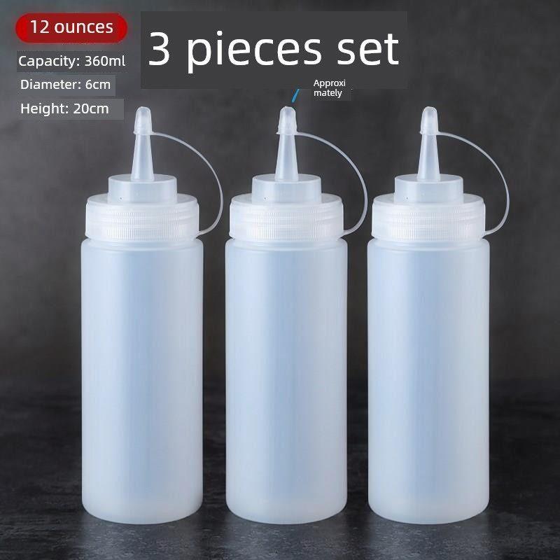 Milk Tea Shop Sugar Syrup Squeeze Bottle, Juice Squeeze Bottle, Sauce Squeeze Bottle, Sauce Squeeze Container, Push-Type Pointed Nozzle Sauce Bottle
