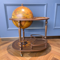 Antique] European Medieval Wooden Globe Wine Cabinet G23090682