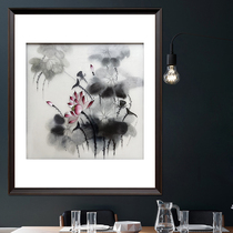 Fine Suzhou embroidery pure hand embroidery Lotus new Chinese style living room decoration hanging painting collection gift