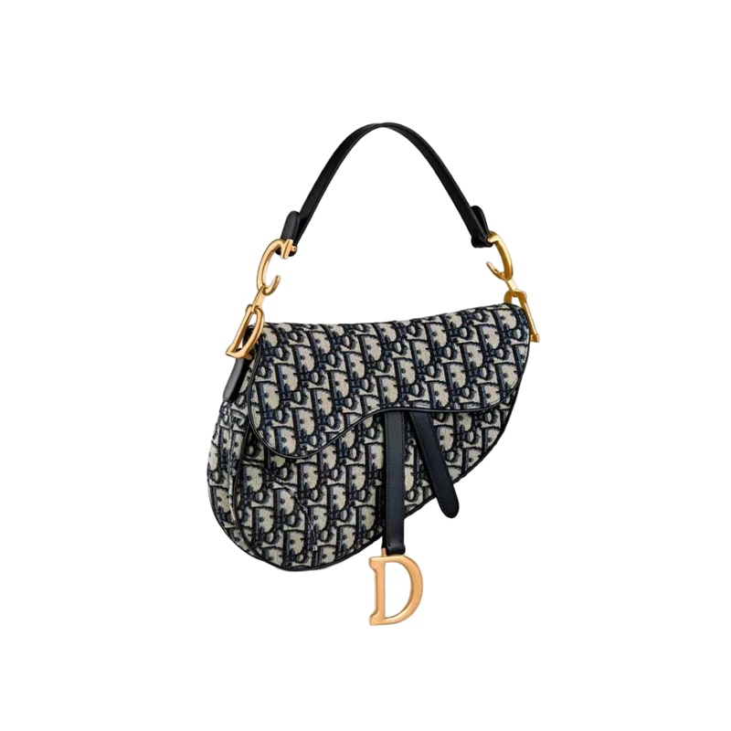 Brand New Dior Monogram Saddle Bag Medium Shoulder Bag