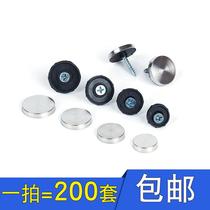 Advertising nails glass nails decorative cover mirror nails screw caps plastic acrylic fixing screw caps suitable for M6M8 screws
