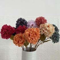 Silk cloth single 2-branch cherry blossom branch single branch 2-branch store decoration wedding hall hanging guest ceiling silk flower interior hall landscaping imitation