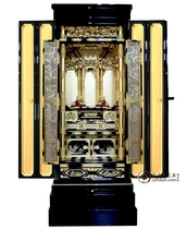 Yuanyi Buddhist utensils ▲Moonlight No. 18 Hauchang Sanfangwu Japanese-style Buddhist niche shrine standing cabinet with door solid wood Buddhist altar luxury