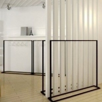 Iron Art Clothing Show Rack Clothes Hanger Clothing Store Shelf Clothes Rack Landing Style Side Hanghanger Middle Island Shelf