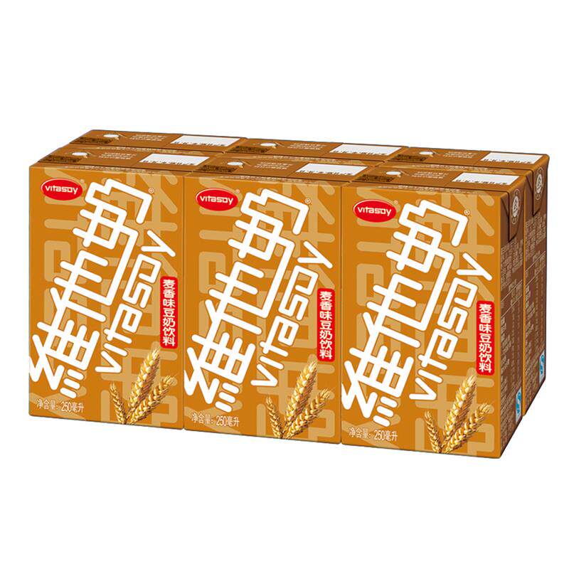 【天猫超市】维他奶麦香味豆奶饮料 250ml*6盒/组 醇麦香滑豆饮