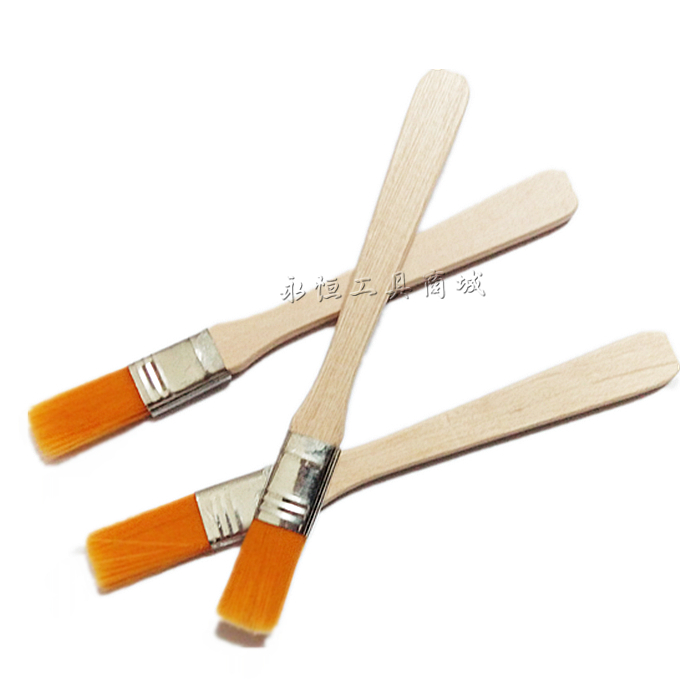 Soft Hairbrush Small Hairbrush Mobile Phone Notebook Camera Clean Hairbrush Yellow Brush Wood Handle Barbecue Brush
