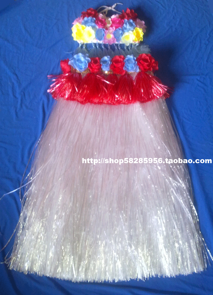 Hawaiian hula suit 80cm thick hula vest bodice hula costume plus pendant