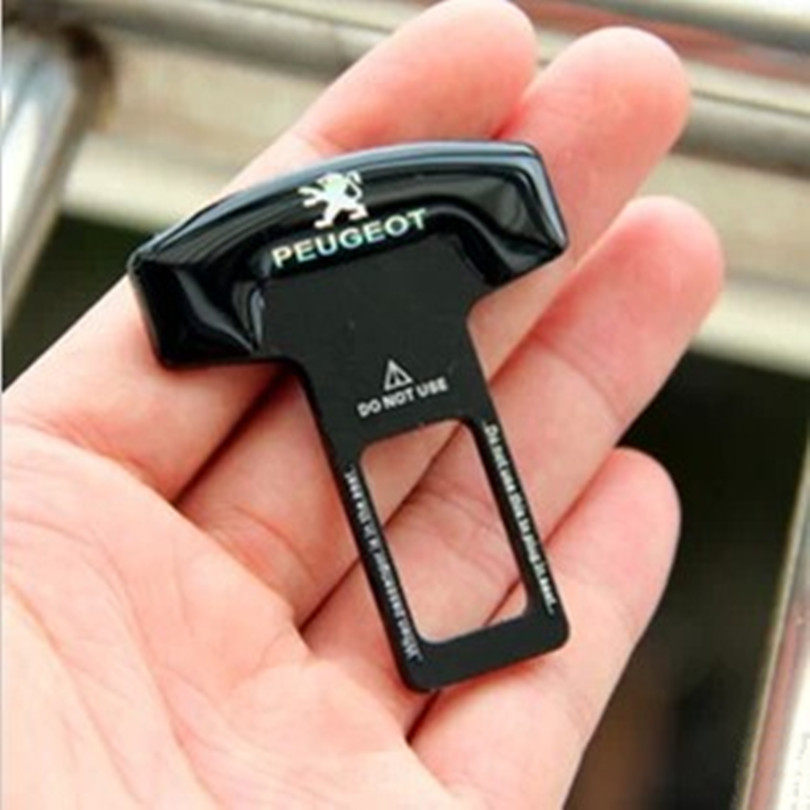 汽车安全带夹卡扣 标致206 207 307 308 408 508内饰改装插头插销