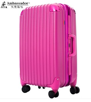 Ambassador trolley case ຂອງແທ້ 8-wheel PC suitcase suitcase boarding case A8524