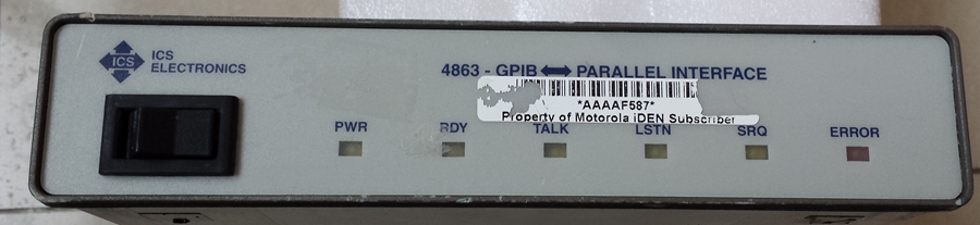 The Electronics 4863-GPIB Parallel Interface