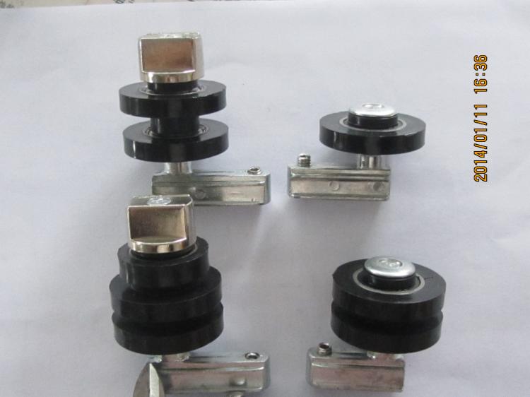 Yatai frameless balcony window accessories Three generations of folding frameless balcony window pulleys Export exclusively for three generations of folding wheels