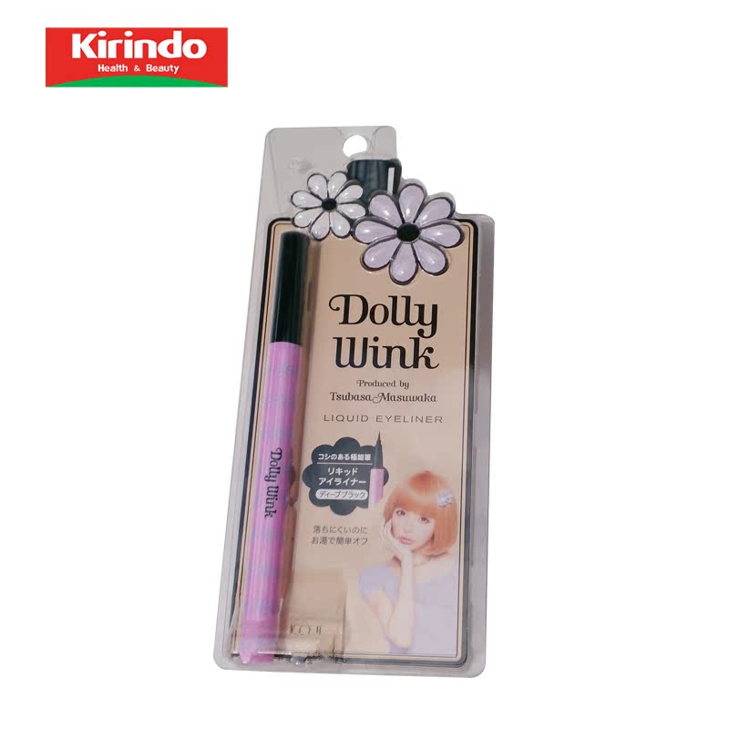 【Kirindo】日本进口 蔻吉KOJI益若翼Dolly Wink眼线液 深黑 0.6g