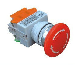 Emergency stop self-locking button switch LAY37-11ZS Y090-11ZS Ф22MM emergency stop mushroom head power off - Taobao