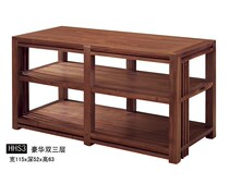 Jazz Rack Deluxe Double 3 Layers Deluxe Double Three Solid Wood Cabinet Audio Visual Cabinet