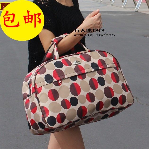 Han Edition Short Travel Package Woman Handbag Handbag Bag Large Capacity Men Bag Folded Waterproof Bag Tide