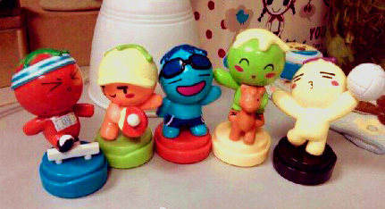 Happy City Multi Convenience Store Tomato Paparazzi Sports Equestrian Hurdles Swimming Volleyball Table Tennis Full Set Seal