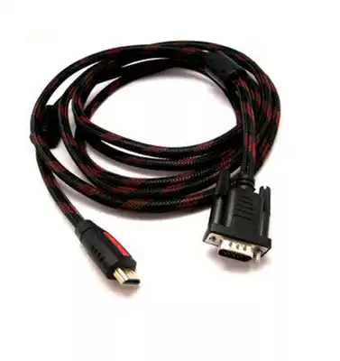 Braided wire 1 5 m HDMI wire to VGA wire transmission line male to male computer with monitor TV