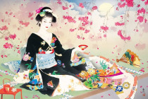 Out of print spot Japan imported EPOCH puzzle Spring Series Sakura Night 1000 pieces (Japanese version)