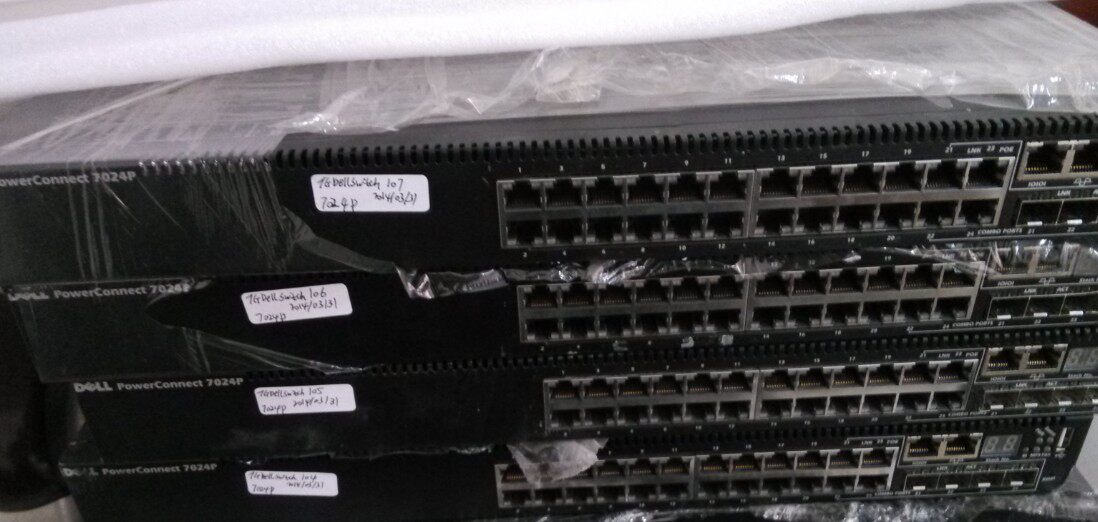 Dell Dell 7024P 24 support 10,000 trillion uplink CISCO on par with Cisco 3560G-24PS