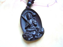 Necklace pendant exquisite hand engraved life Buddha amulet Manjushi Bodhisattva protection of rabbits