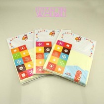 Export Japanese cute styling envelope letter paper set 10 envelopes 20 sheets plus round sealing glue