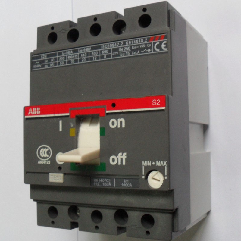 ABB Circuit Breaker SACE S2N 3P63A S2N160 R63 Molded Case Circuit Breaker