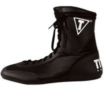 (Original) American TITLE boxing shoes training and competition boots for men and women black red white and blue