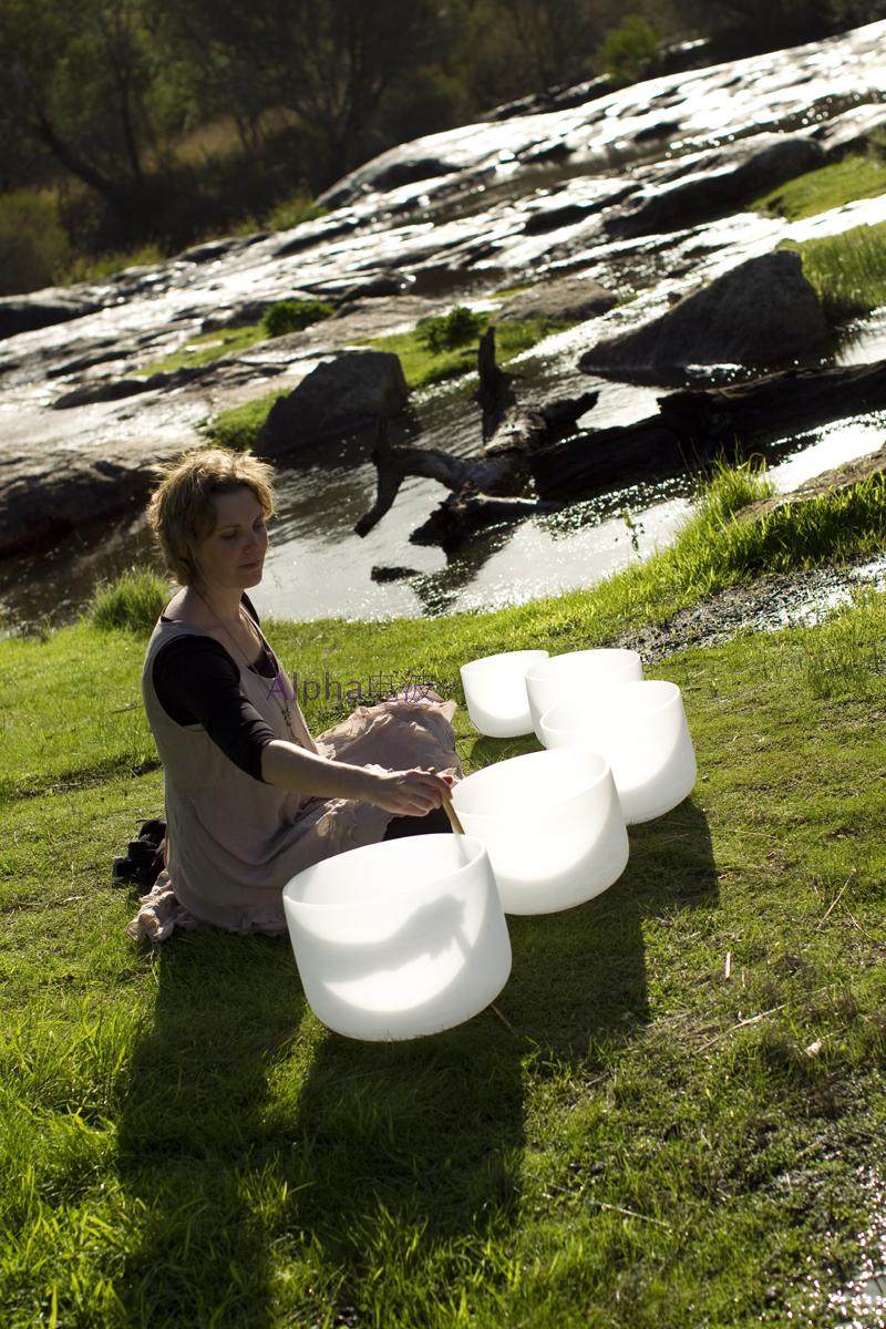 7-13 inch crystal bowl set Seven chakras set degaussing purification Mind sound therapy Music meditation healing