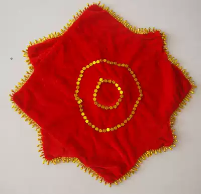 Thickened dance handkerchief with Circle * Two-person handkerchief flower * supplies handkerchief * octagonal scarf * Yangko handkerchief