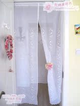 New Crystal rattan embroidery white yarn sequin curtain finished curtain European style feng shui partition shading