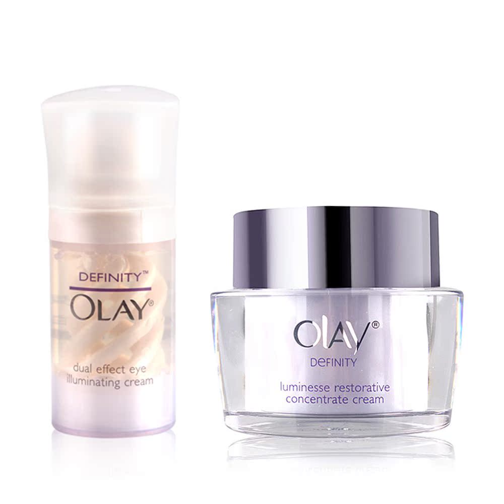 Olay/玉兰油焦点皙白双重精华眼霜+至臻光感面霜 亮肤套装