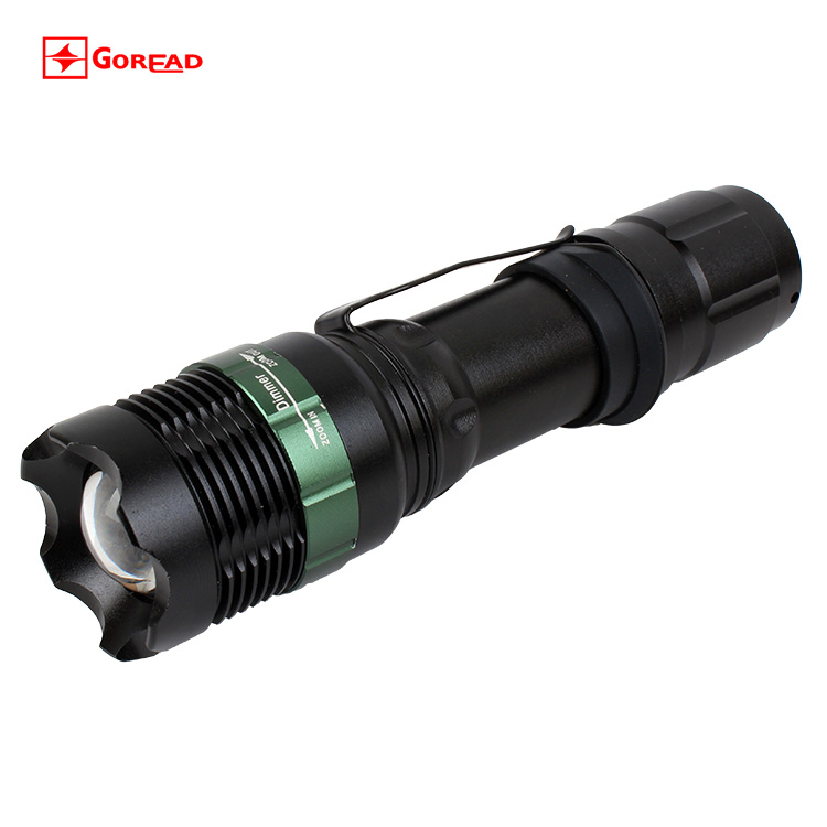 C44 Zoom Flashlight Light Pearl r2 Charging Glare 18650 flashlight Outdoor riding LED light