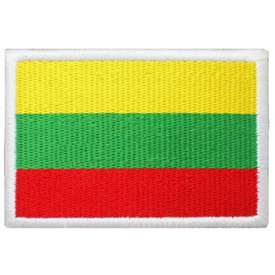 Fashion Embroidery Magic Sticker Personality Car Labeling Arm Badge Lithuanian Flags Customizable to Bag Sticker microchapters