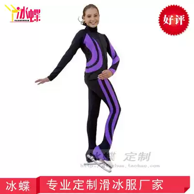 Durian fire ice butterfly custom figure skating training suit set Children's skating suit training suit Women's skating suit