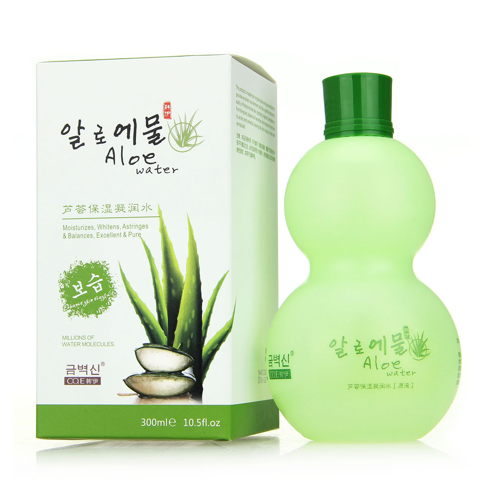 正品韩伊丝瓜芦荟水凝润爽肤柔肤化妆水保湿补水控油 300ml