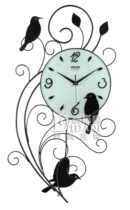 settler Chapel Joy Birds Art Pendulum Clock Fields Fashion Personality Brief Hanging clock Living room Creative hanging clock