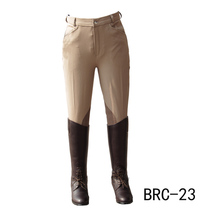 BRC-23 HONOVO Brand Half Leather Breeches Equestrian Breeches Super Elastic Breathable and Comfortable Special Offer