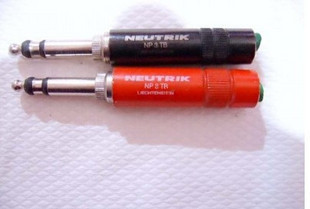 NEUTRIK Newreminder NP3TB Audio jumper disc plug NP3TB-B NP3TB-R big three-core plug