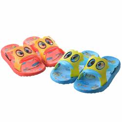 Free shipping cute little yellow duck cartoon cartoon male and female slippers home bathroom plastic anti -slip summer summer slippers
