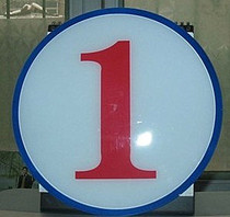 Organic floor plate digital placard organic signage floor signage guide plate round floor plate