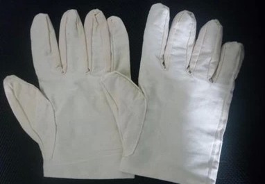 Double layer canvas gloves canvas work gloves cloth gloves wholesale protective gloves