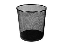 Duli metal mesh waste paper basket 9190 trash can household kitchen office round wire wire trash can