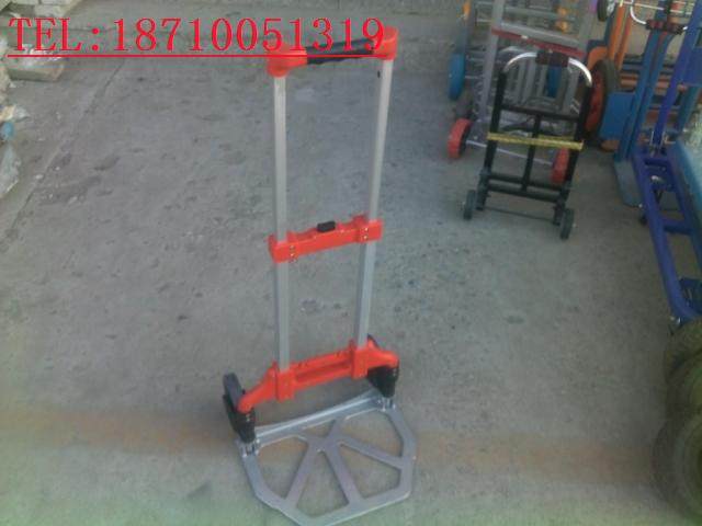 Luggage cart aluminum alloy luggage car folding wheel tape - pull truck - scaling rod luggage car