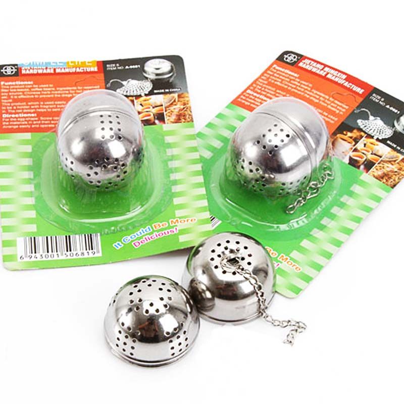 Small stainless steel flavored tea ball pot pot spice leakball tea filter stew ingredients stew iron ball ball ball