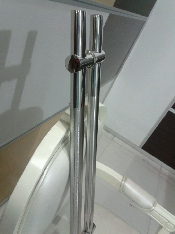 80cm flat tube star point adjustable handle luxury glass door handle 1 2 1 5 1 8 are in stock