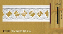 PU line European decorative line non-plaster line corner line carved flat line A33902
